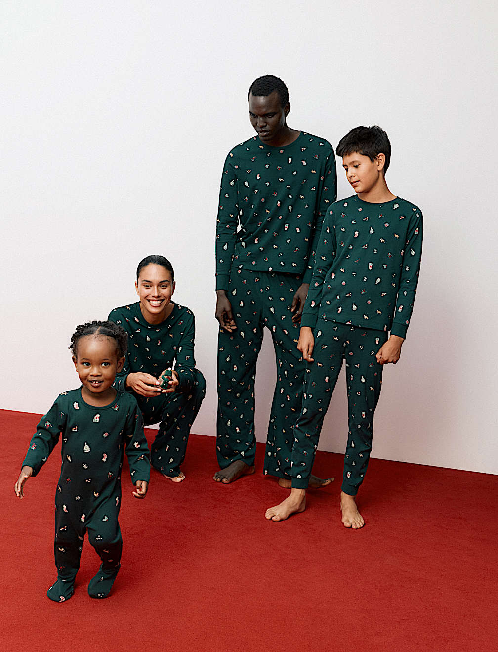 Pure Cotton Printed Christmas Family Pyjamas