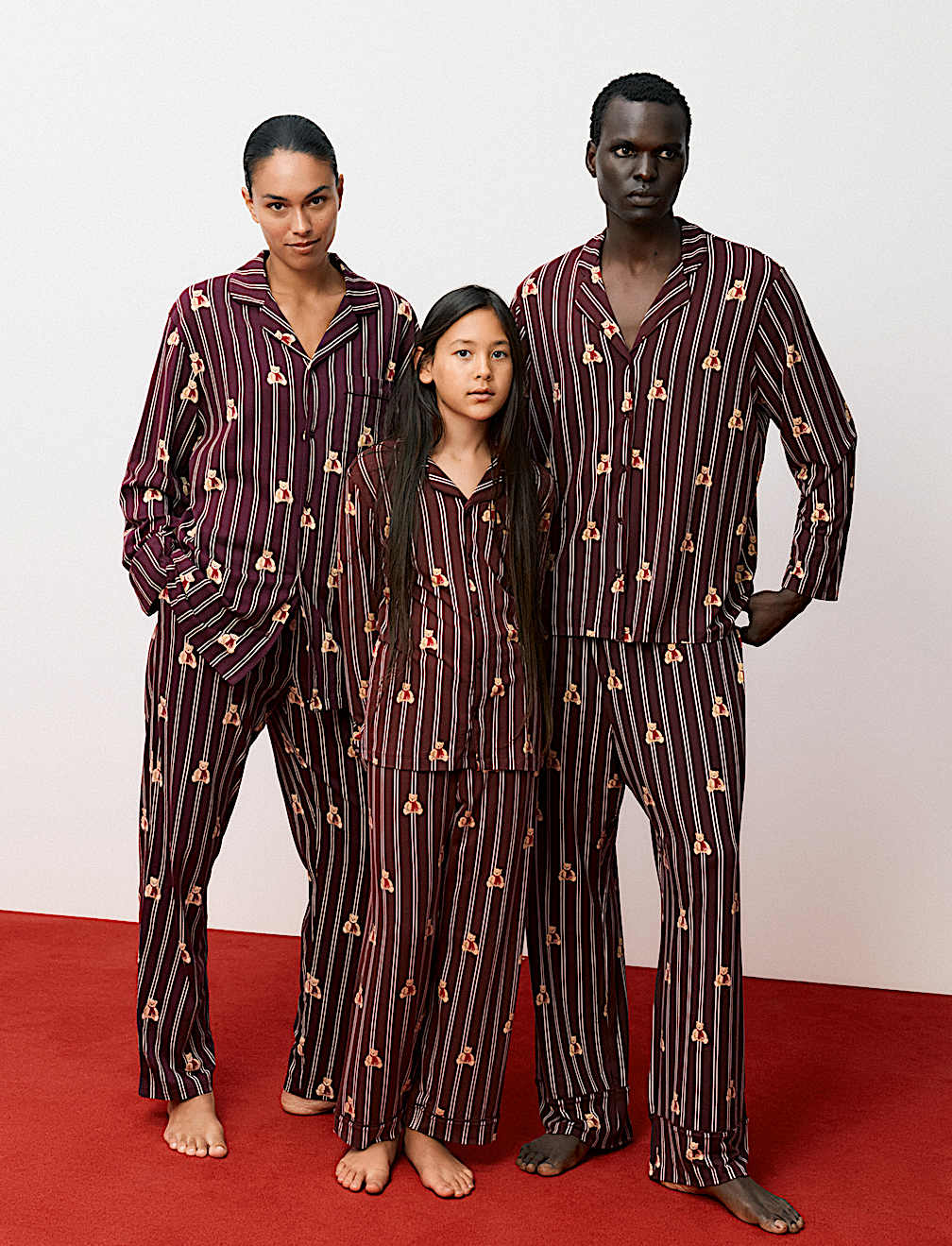 Spencer Bear&trade; Striped Christmas Family Pyjamas