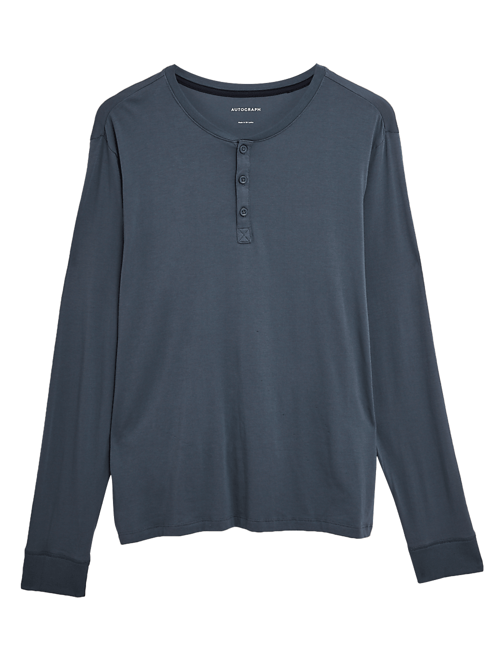 Premium Cotton Henley Pyjama Top