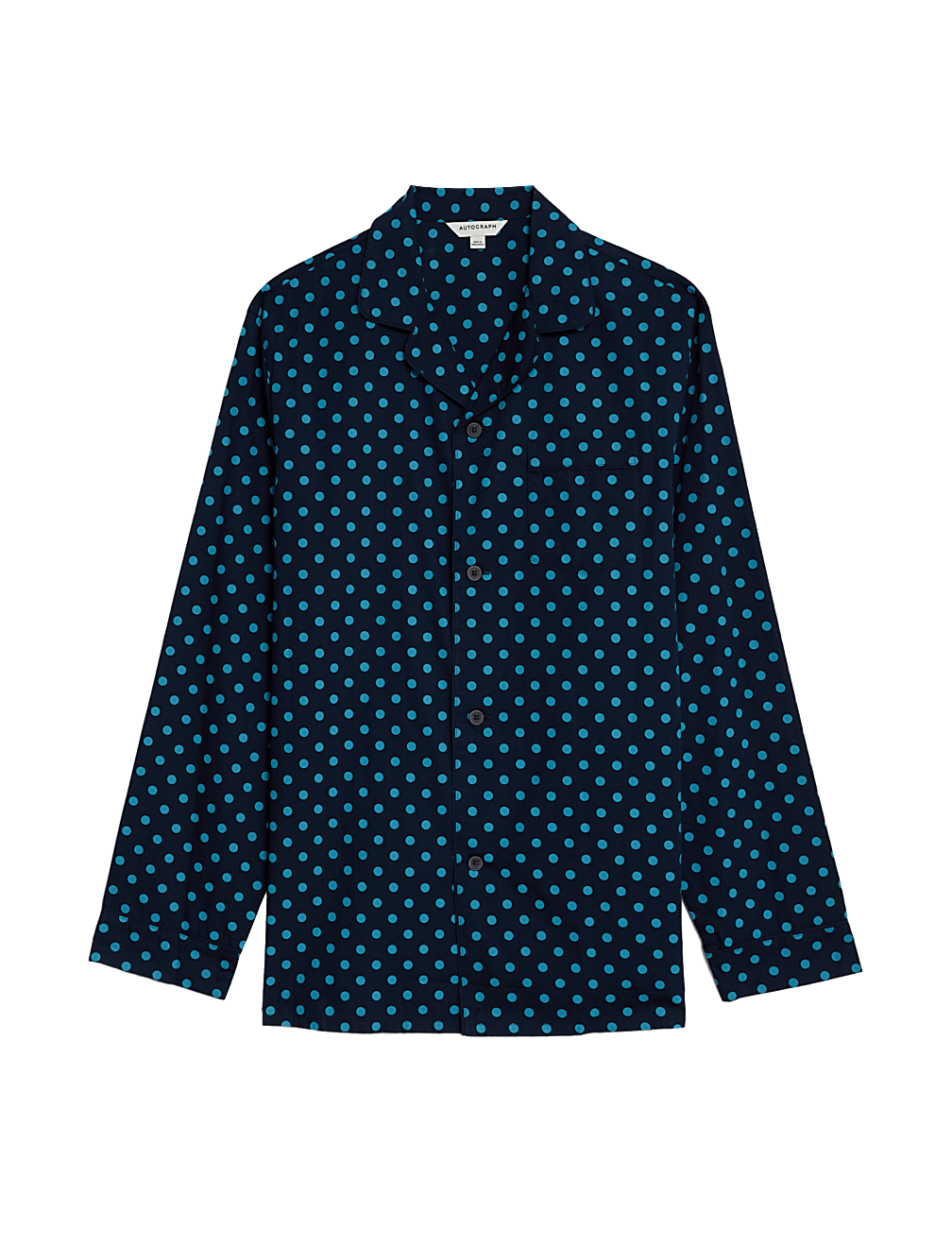 Cotton Rich Polka Dot Pyjama Shirt