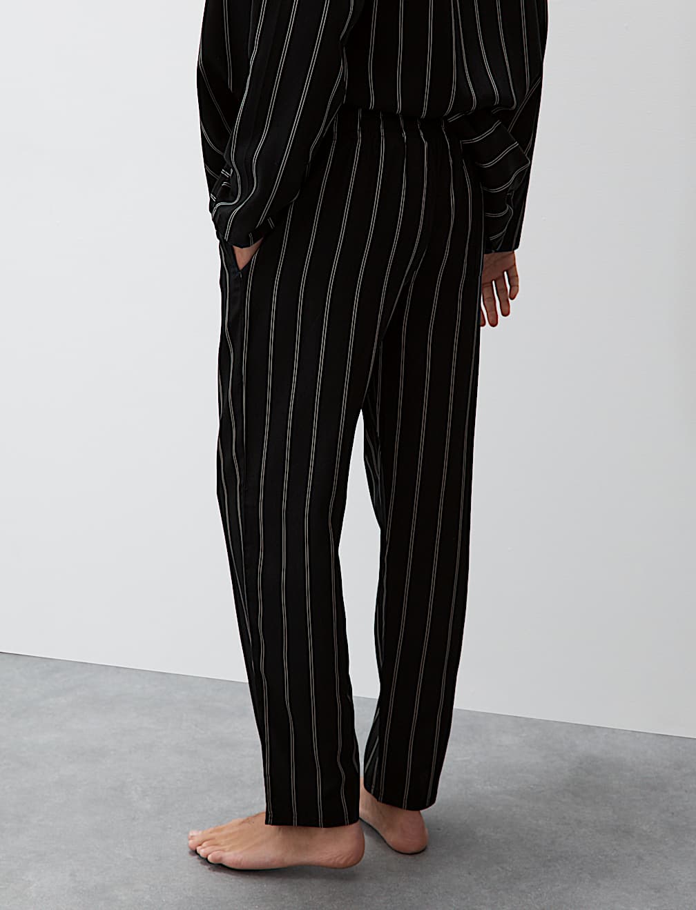 Lyocell Striped Pyjama Bottoms