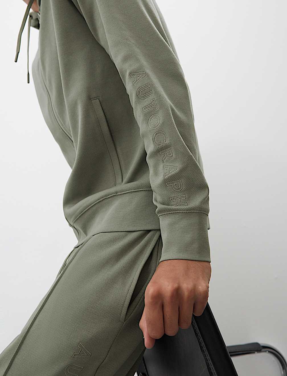 Cotton Rich Zip Up Hoodie