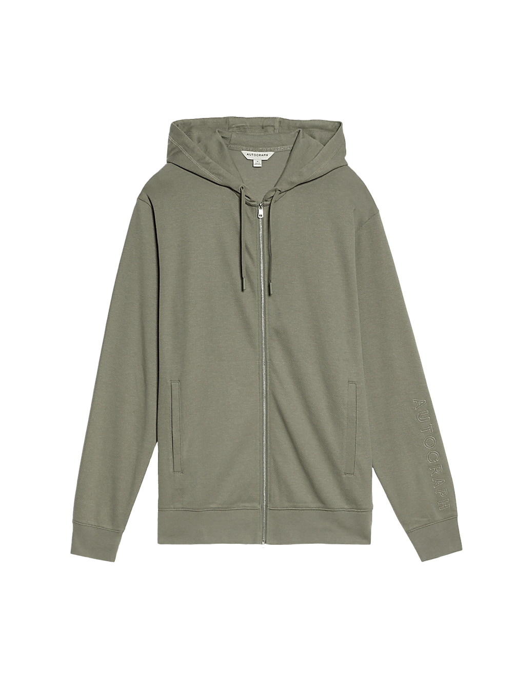 Cotton Rich Zip Up Hoodie
