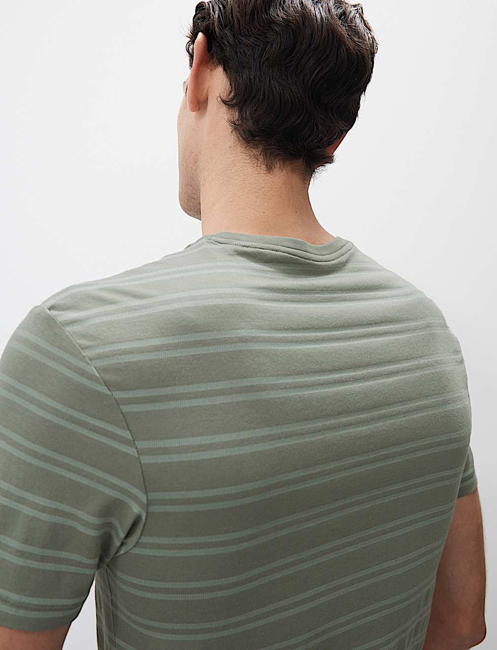 Supima® Cotton Modal Striped T-shirt Vest
