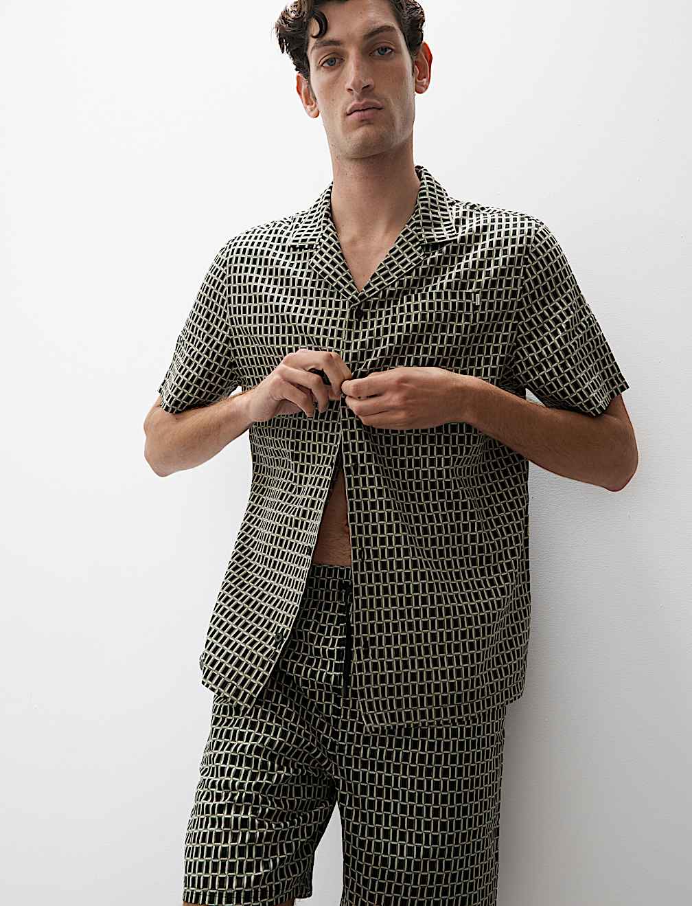 Cotton Rich Printed Pyjama Top