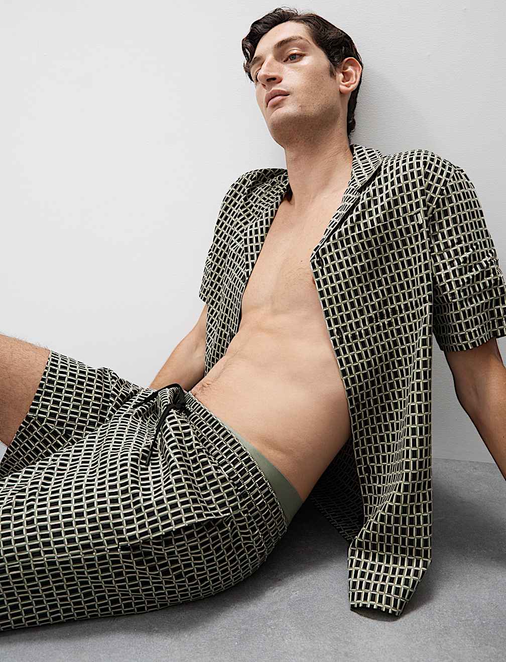 Cotton Rich Printed Pyjama Shorts