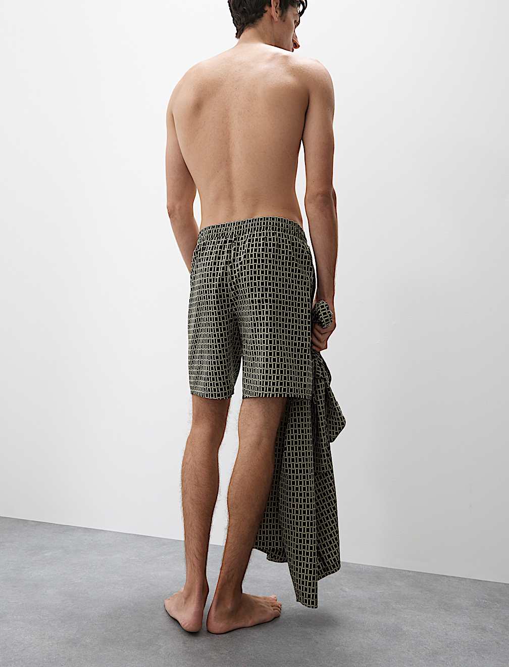 Cotton Rich Printed Pyjama Shorts