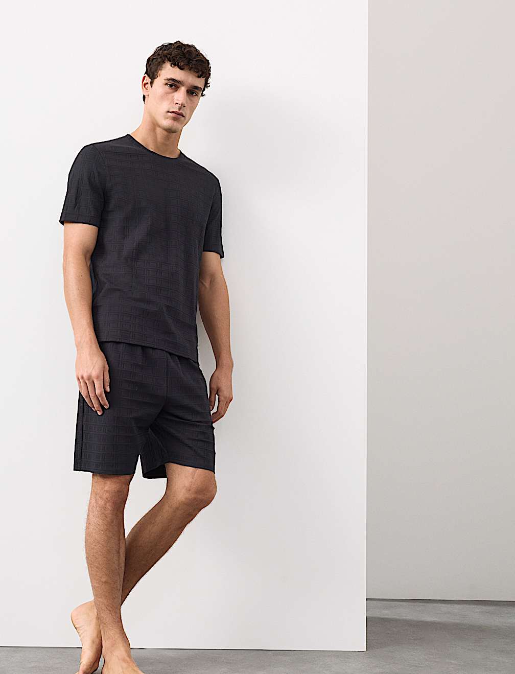 Supima® CottonRich Stretch Jacquard T Shirt