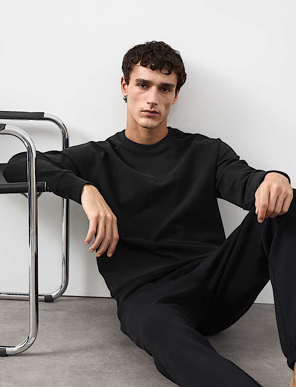 Cotton Rich Stretch Loungewear Sweatshirt