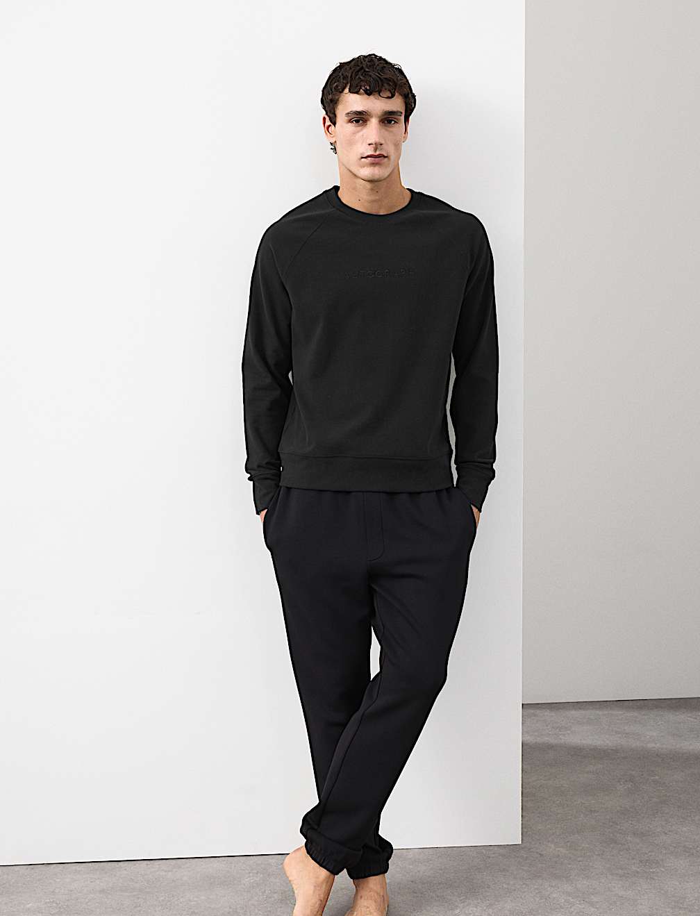 Cotton Rich Stretch Loungewear Sweatshirt