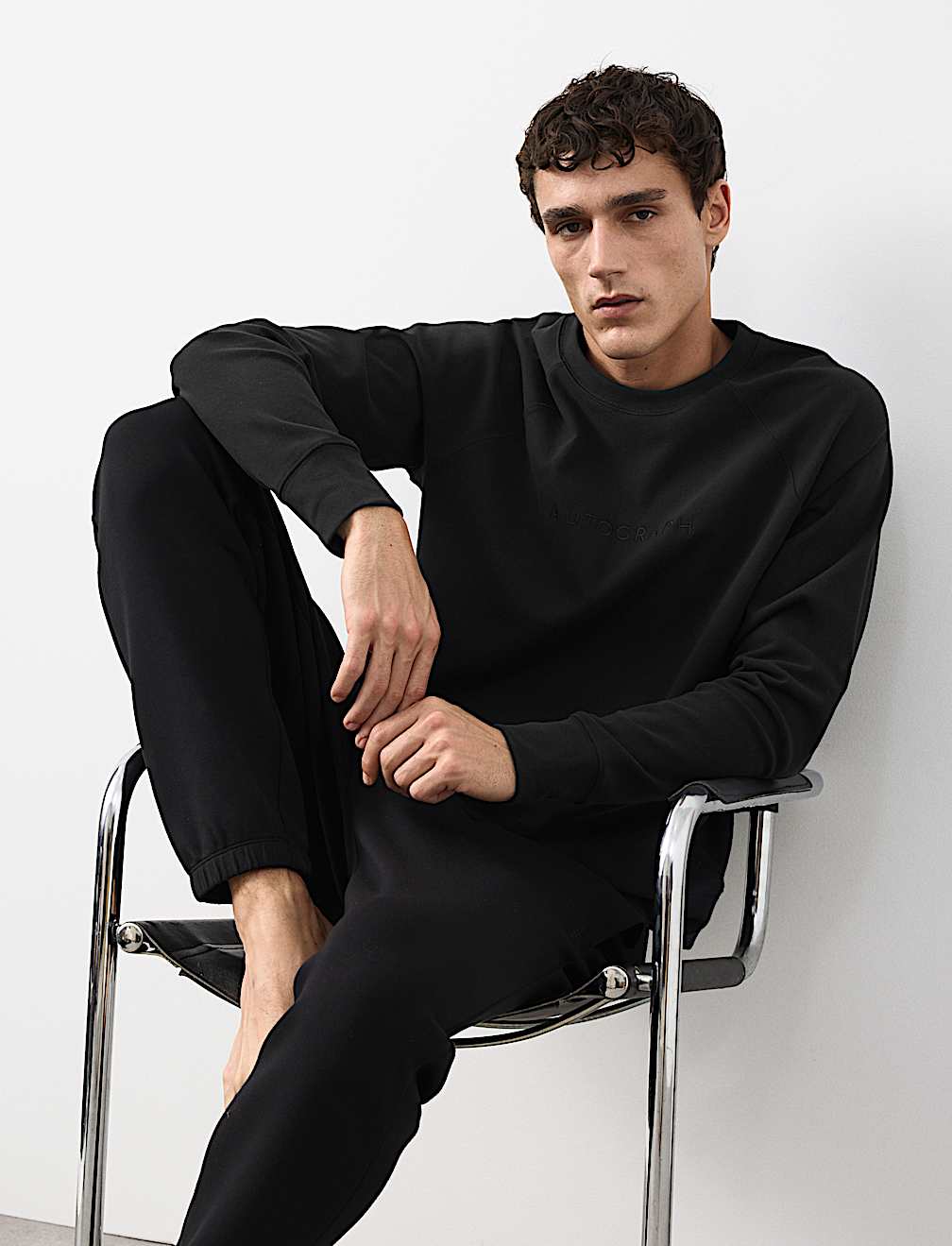 Cotton Rich Stretch Loungewear Sweatshirt