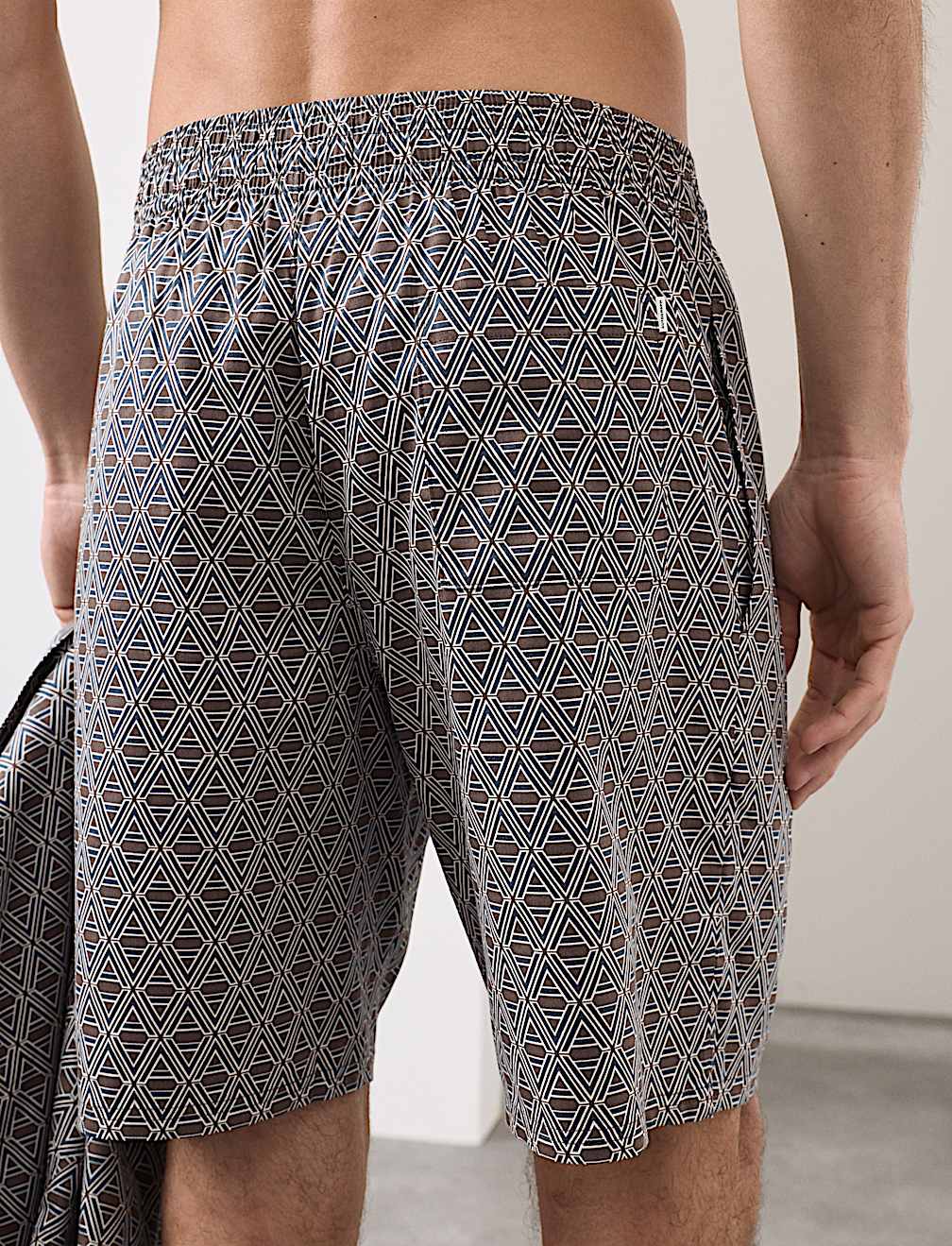 Cotton Rich Printed Pyjama Shorts