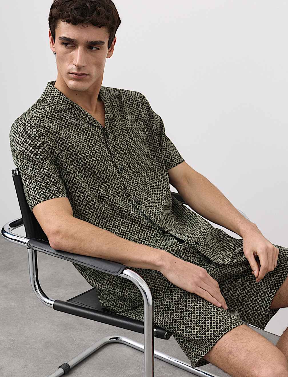 Cotton Rich Printed Pyjama Top