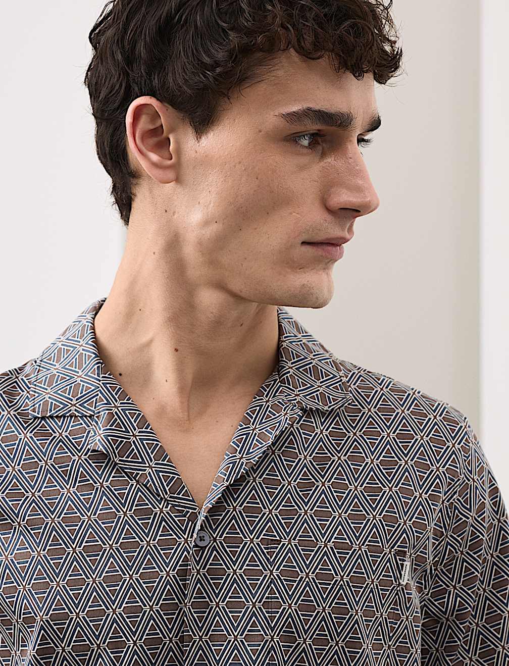 Cotton Rich Printed Pyjama Top