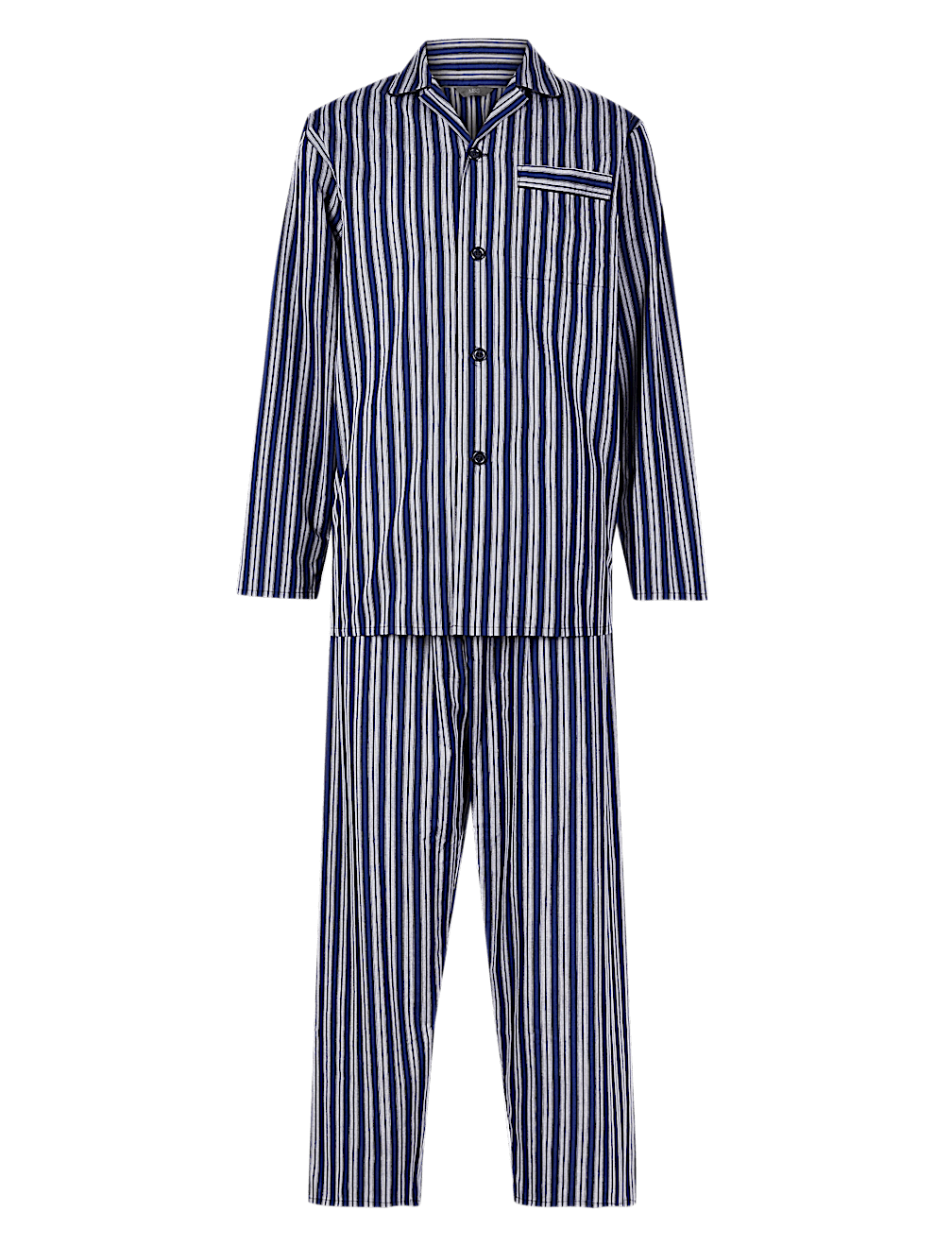 Cotton Blend Striped Pyjama Set