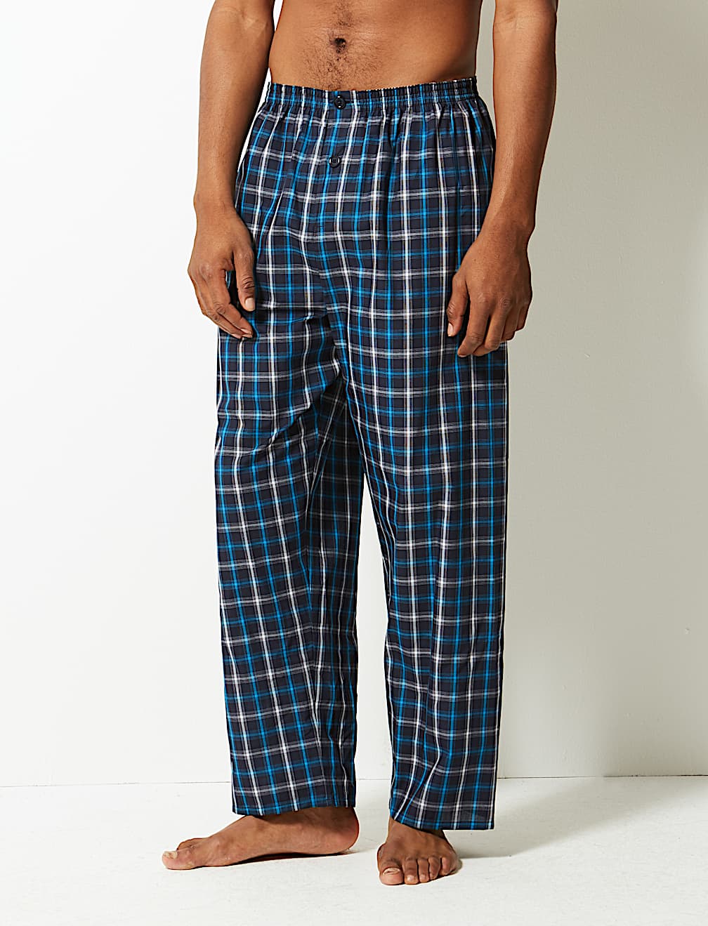 Cotton Blend Checked Pyjama Set