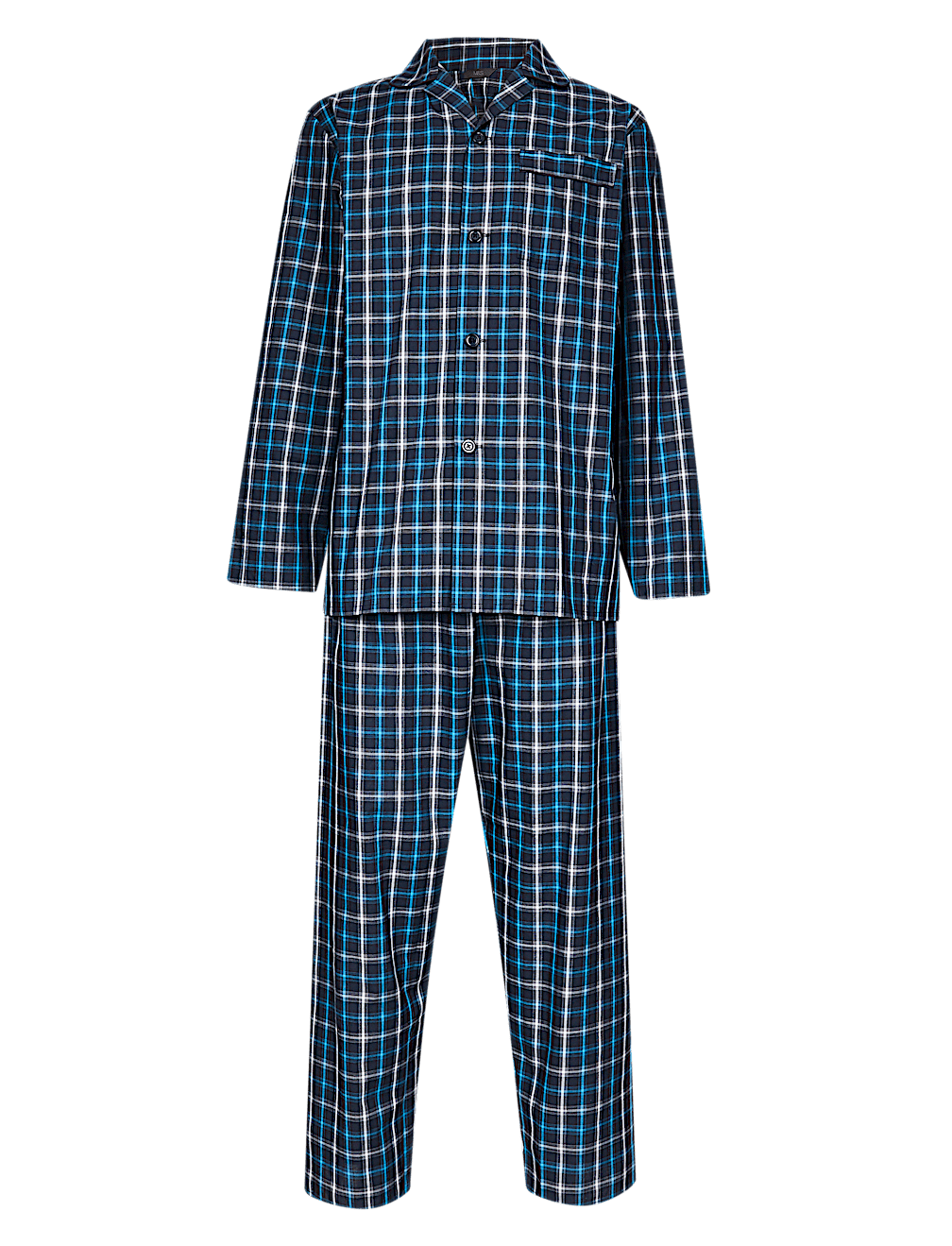 Cotton Blend Checked Pyjama Set