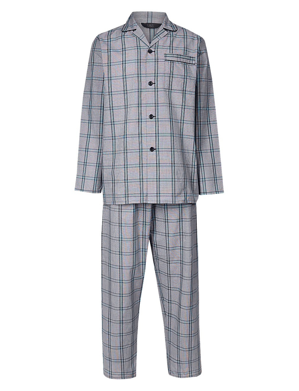 Cotton Blend Checked Pyjama Set