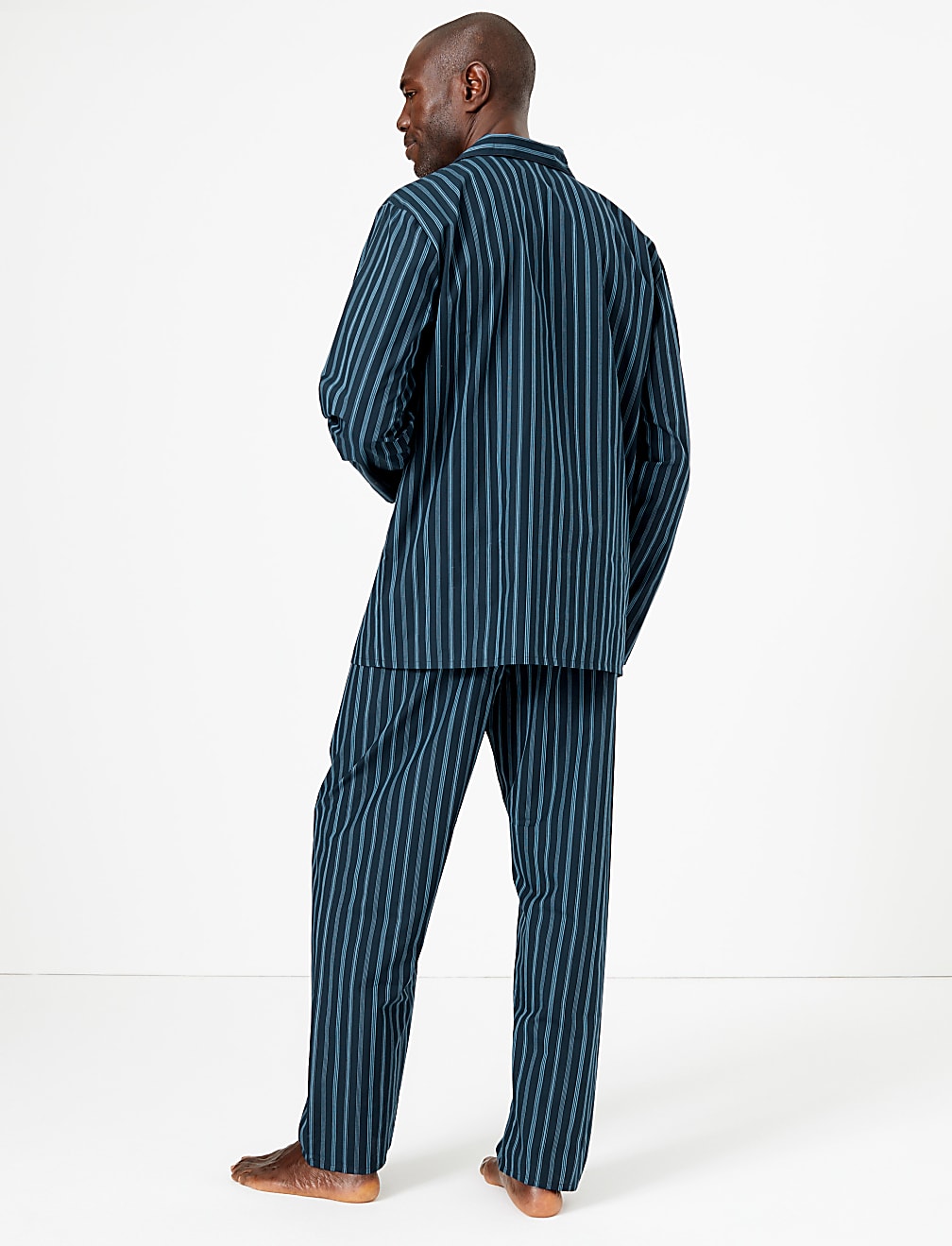 Cotton Blend Striped Pyjama Set