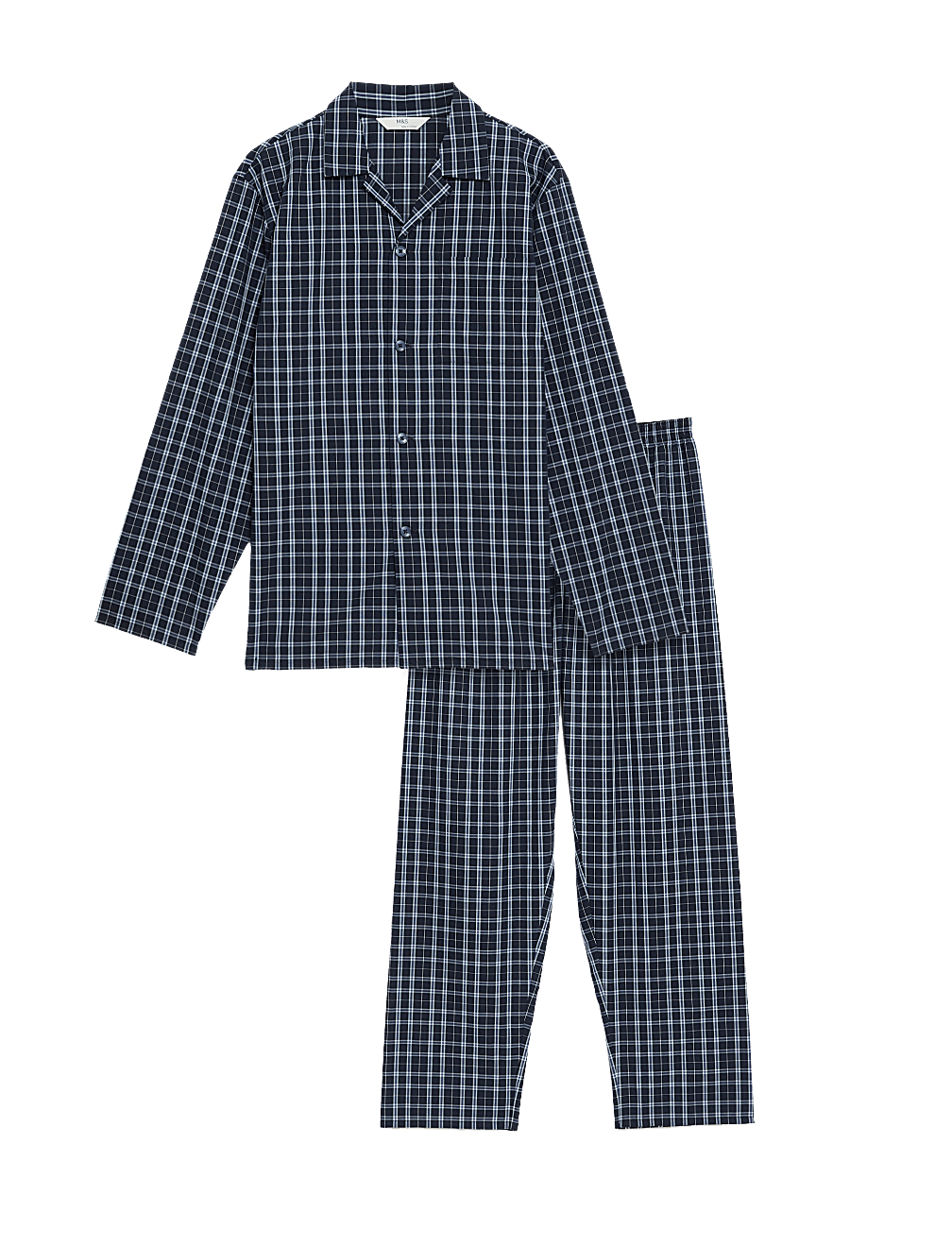 Cotton Blend Checked Pyjama Set