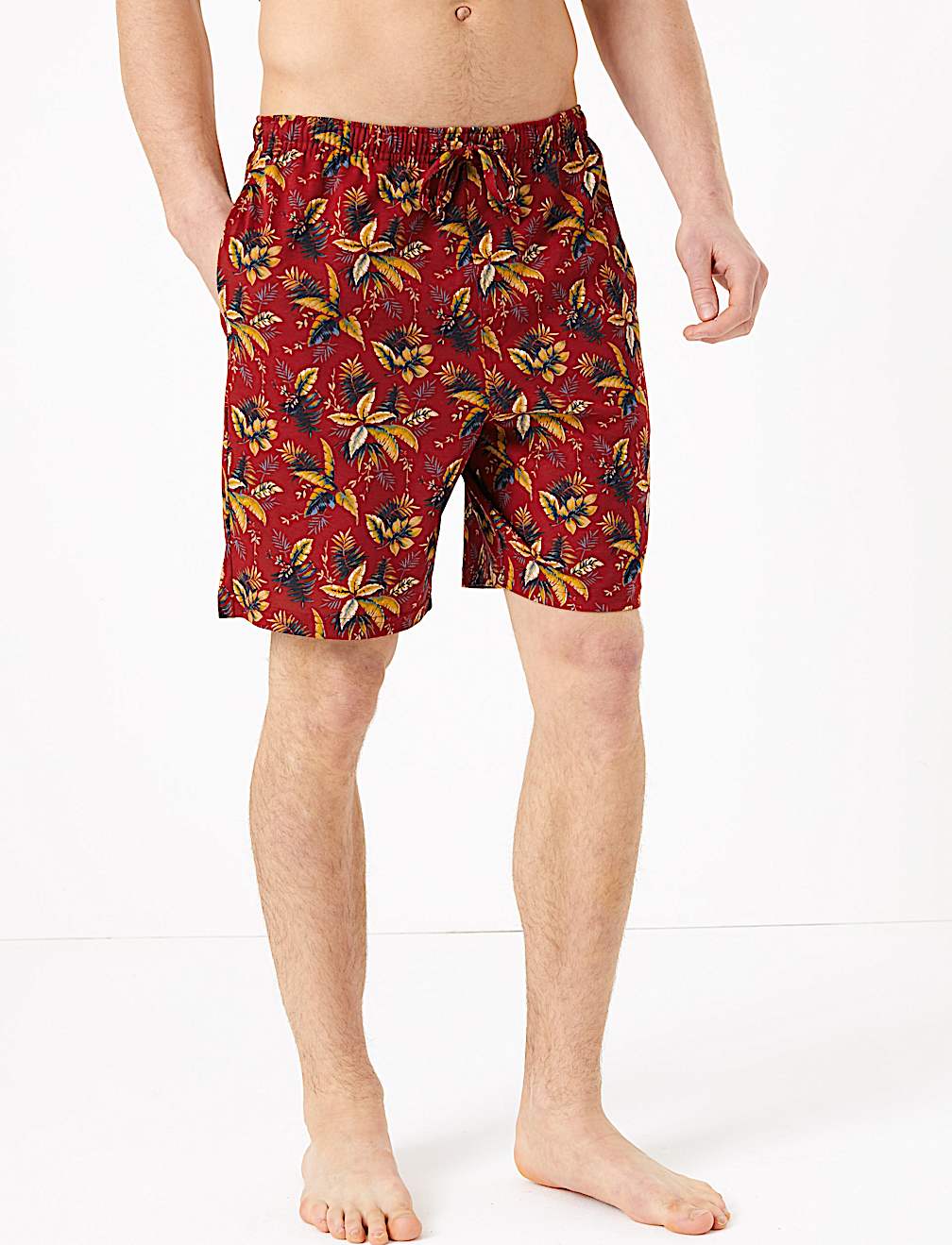 Pure Cotton Palm Print Pyjama Set