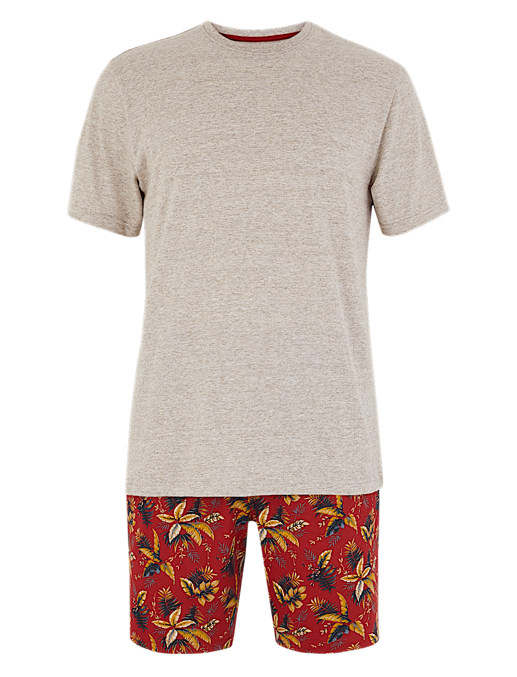 Pure Cotton Palm Print Pyjama Set