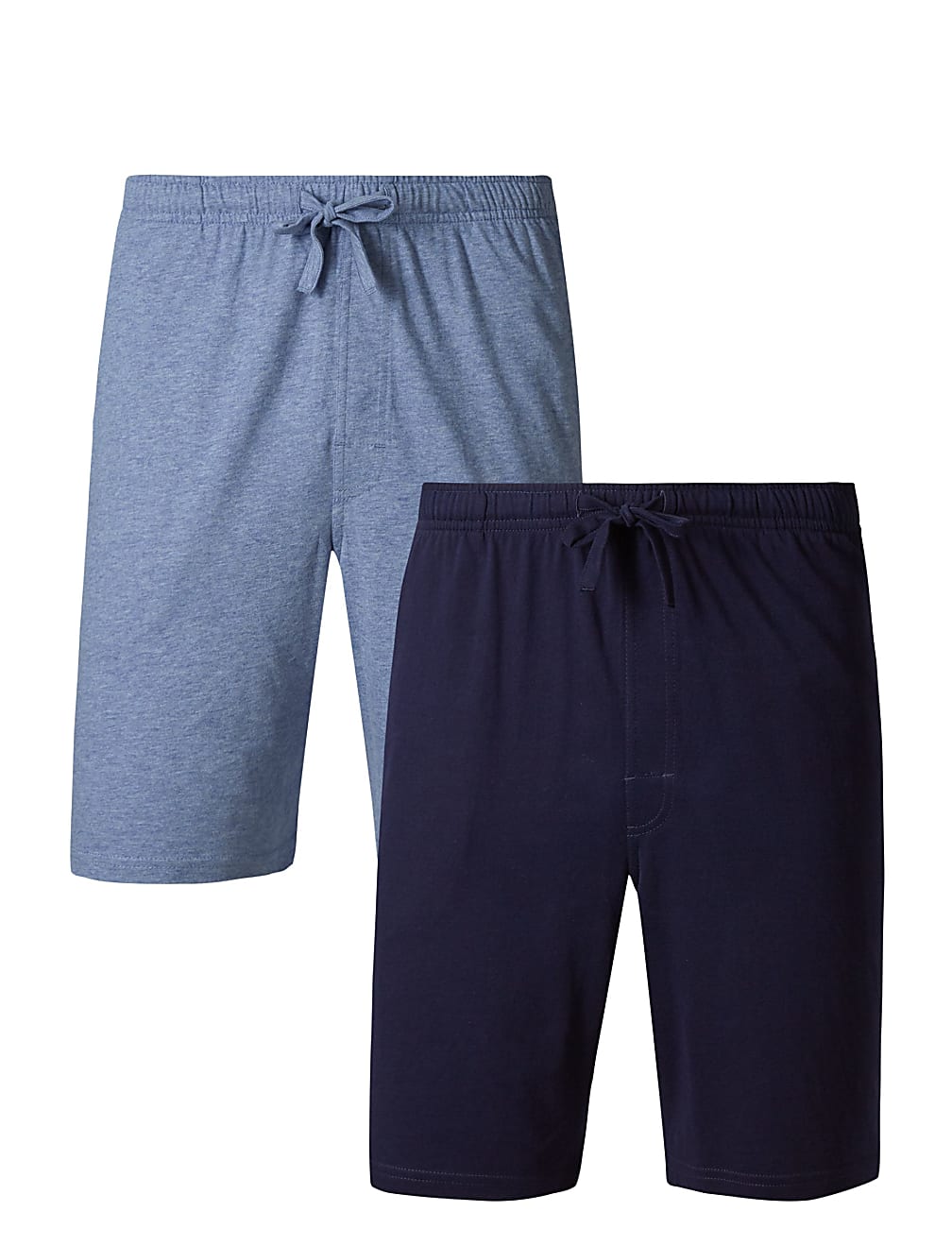 2 Pack Pure Cotton Jersey Pyjama Shorts