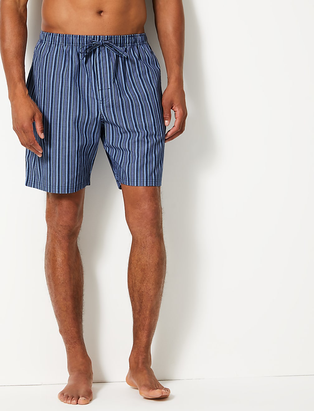 Pure Cotton Striped Pyjama Shorts Set