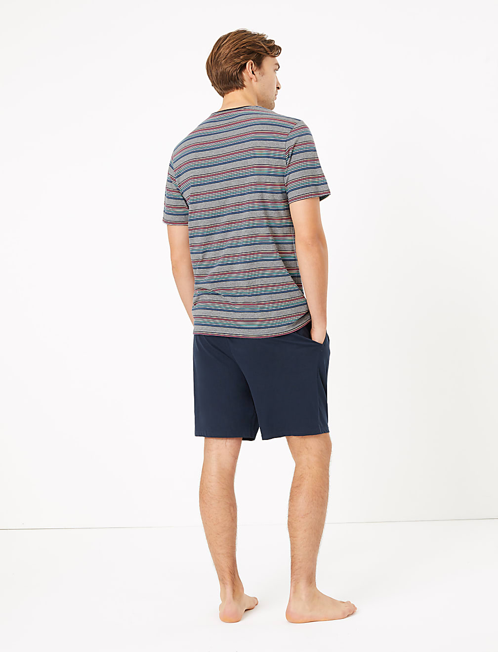 Pure Cotton Striped Pyjama Short set