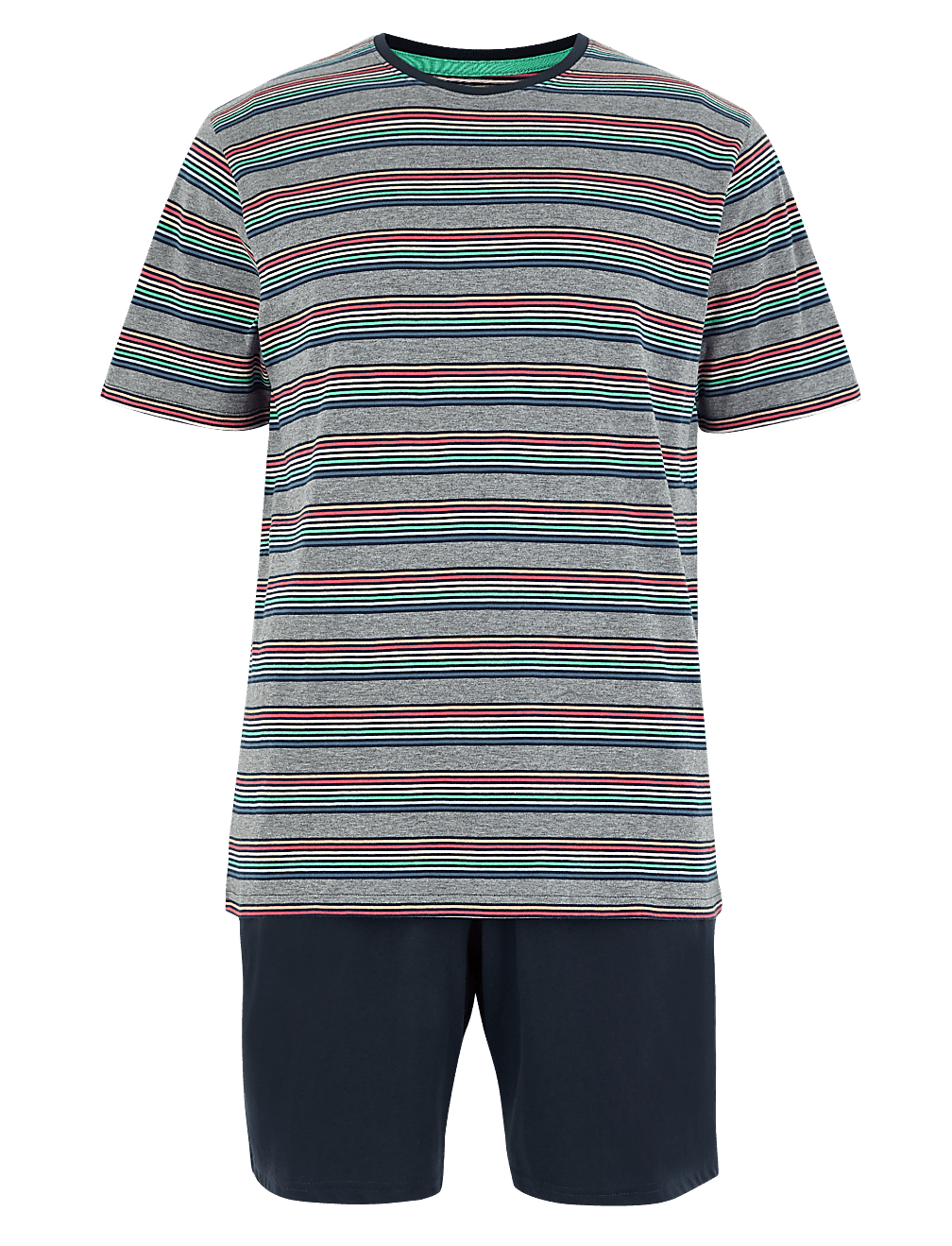 Pure Cotton Striped Pyjama Short set