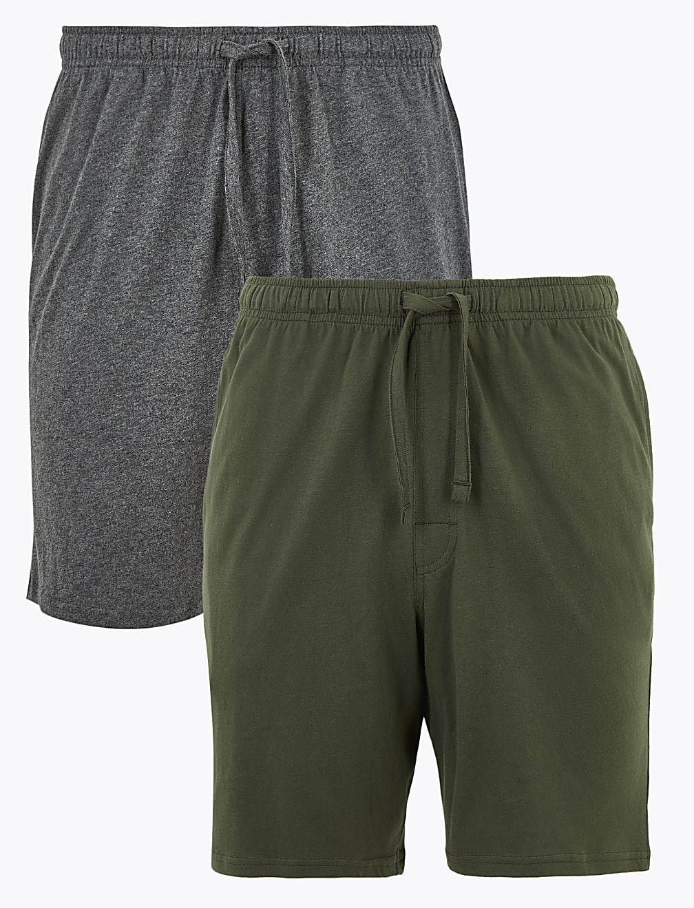2 Pack Pure Cotton Jersey Pyjama Shorts