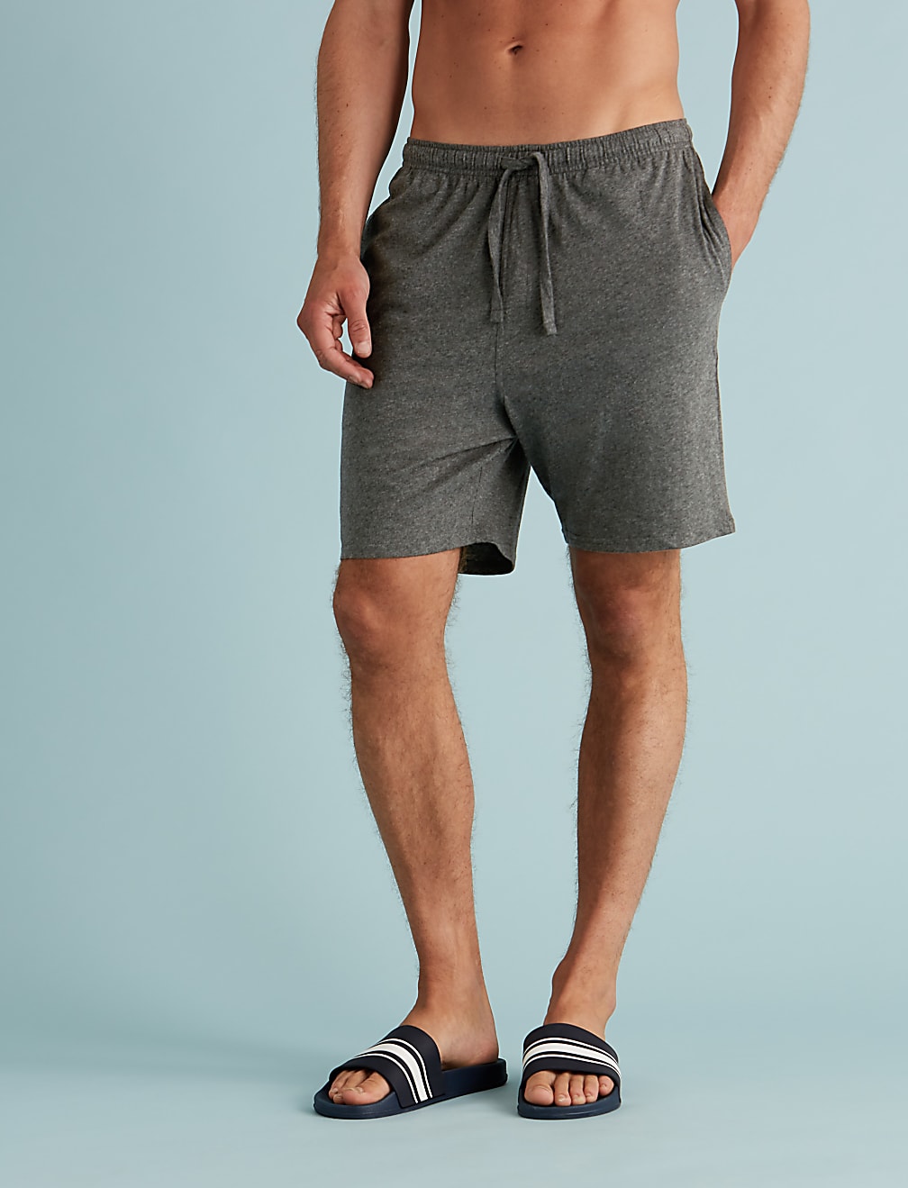 2 Pack Pure Cotton Jersey Pyjama Shorts