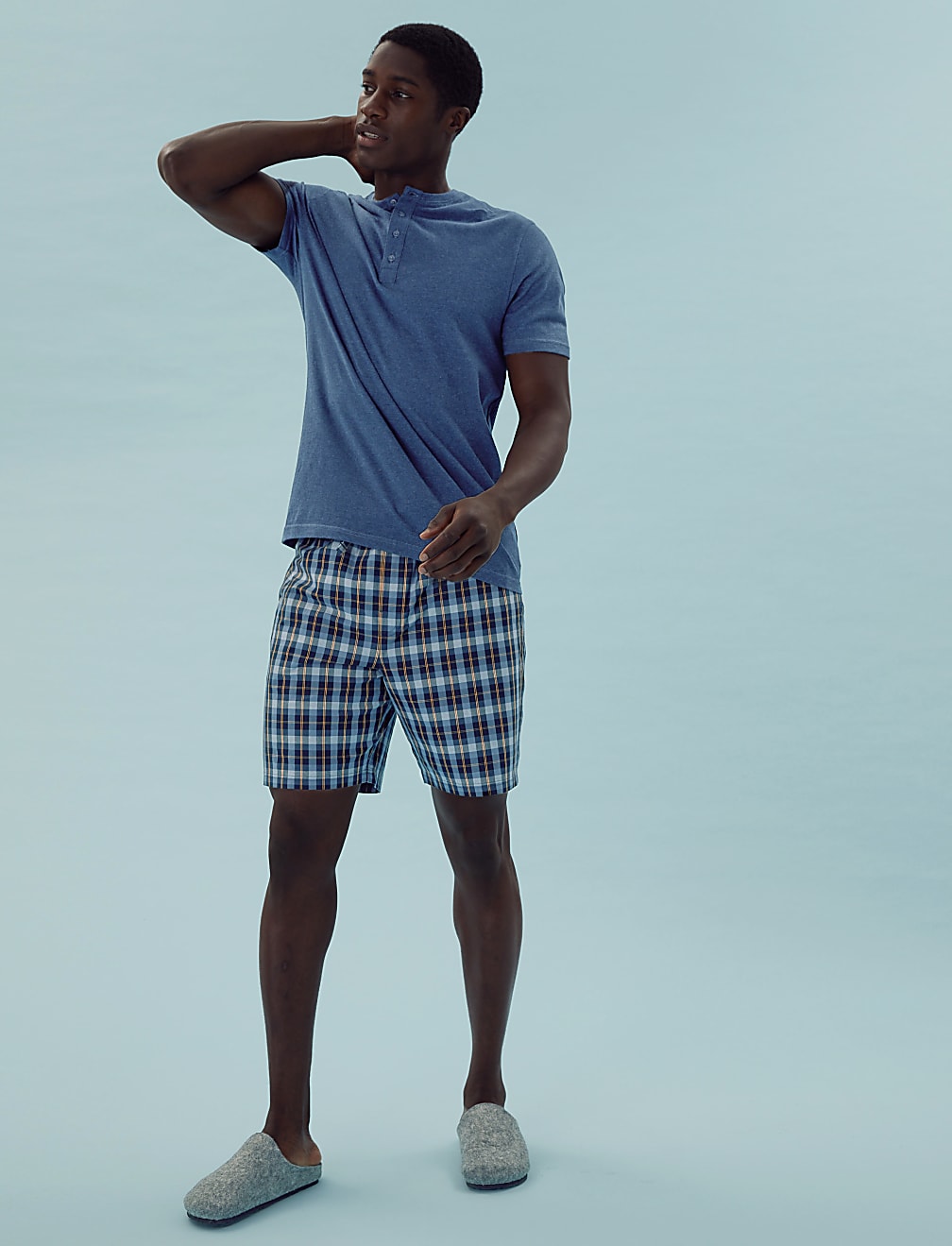 Pure Cotton Checked Pyjama Set