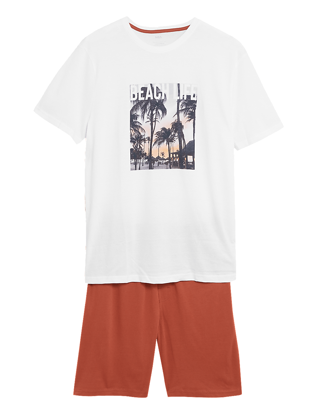 Pure Cotton Beach Graphic Pyjama Set