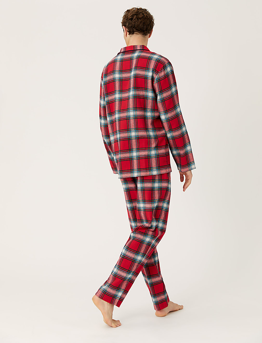 Men's Checked Family Christmas Pyjama Set