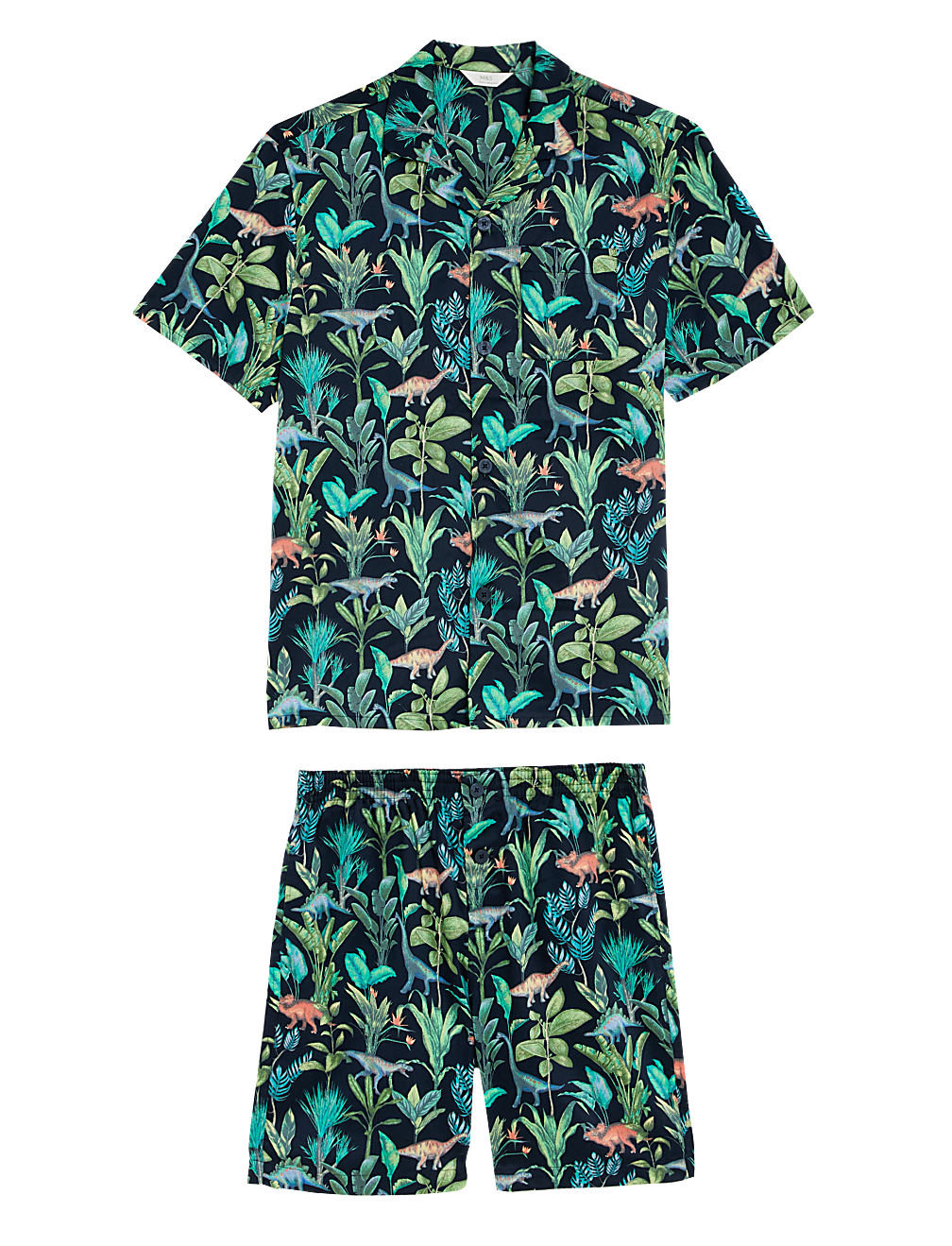 Pure Cotton Dinosaur Print Pyjama Set