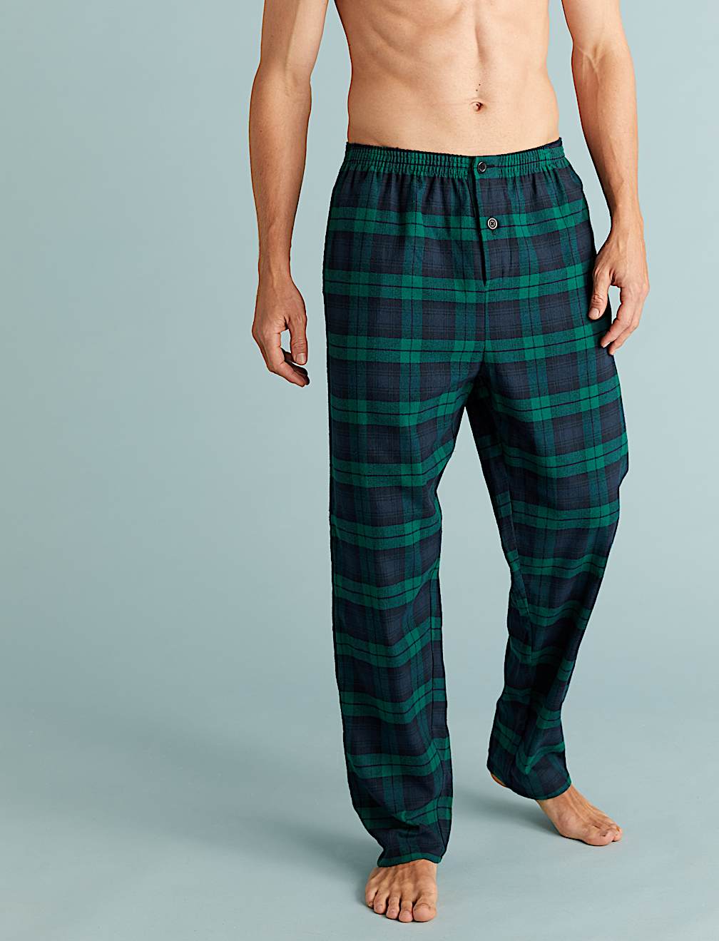 Brushed Cotton Checked Pyjama Set