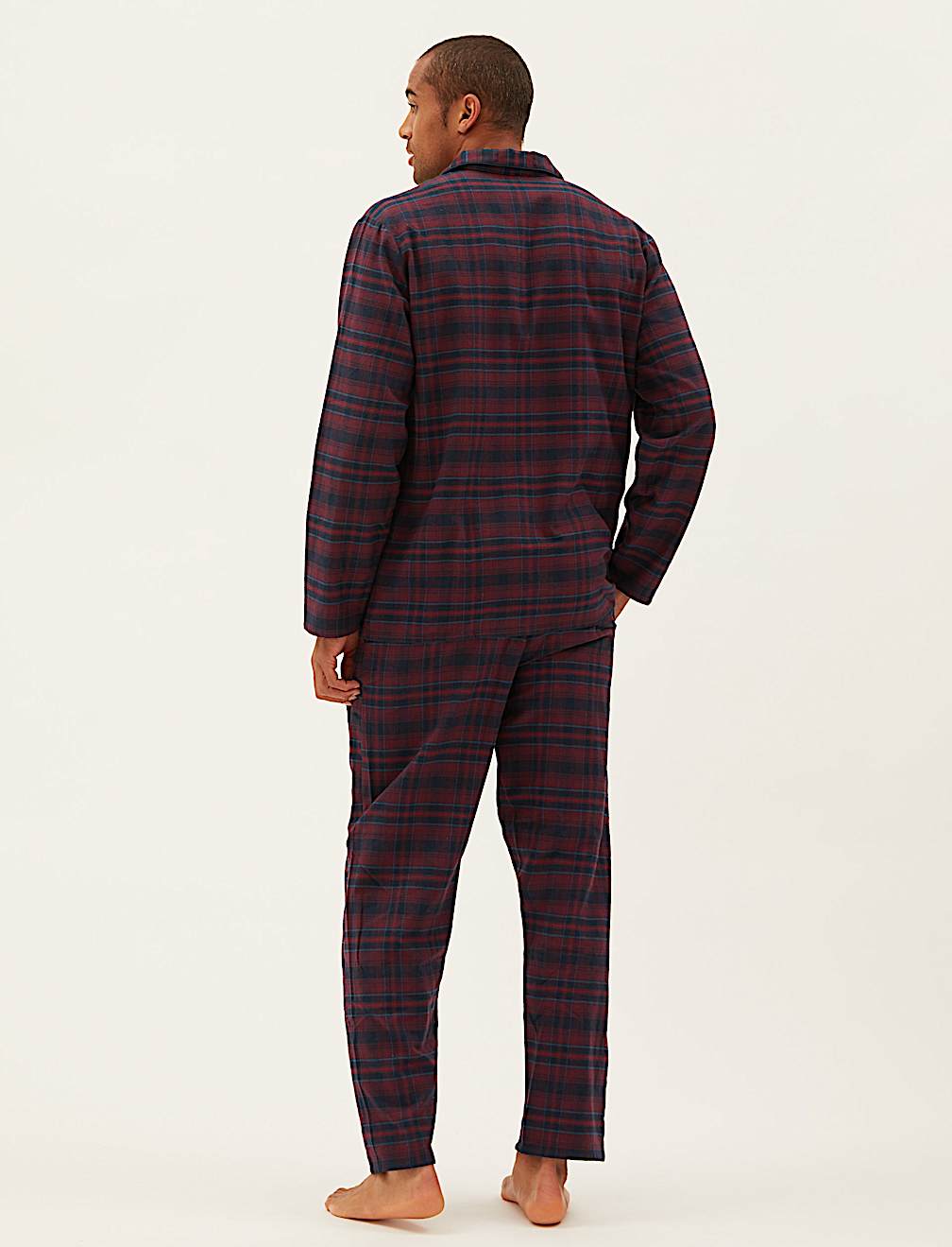 Brushed Cotton Checked Pyjama Set