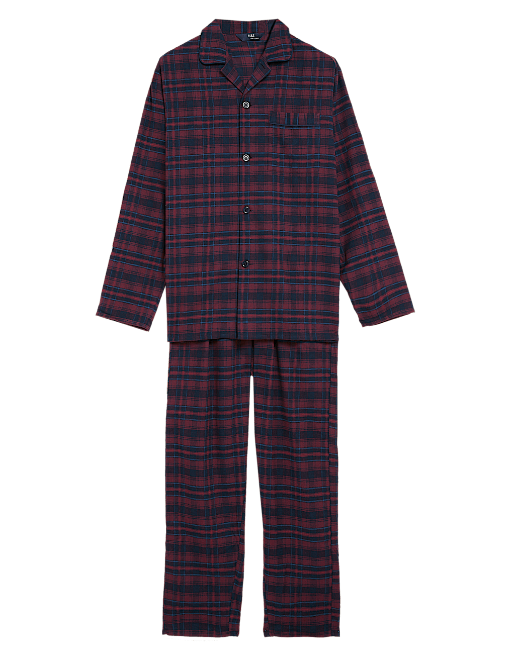 Brushed Cotton Checked Pyjama Set