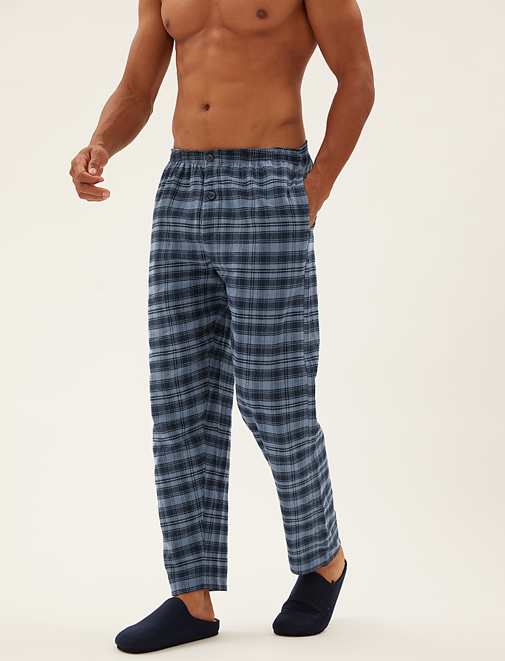 Brushed Cotton Checked Pyjama Set