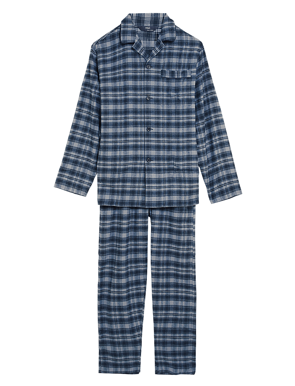 Brushed Cotton Checked Pyjama Set