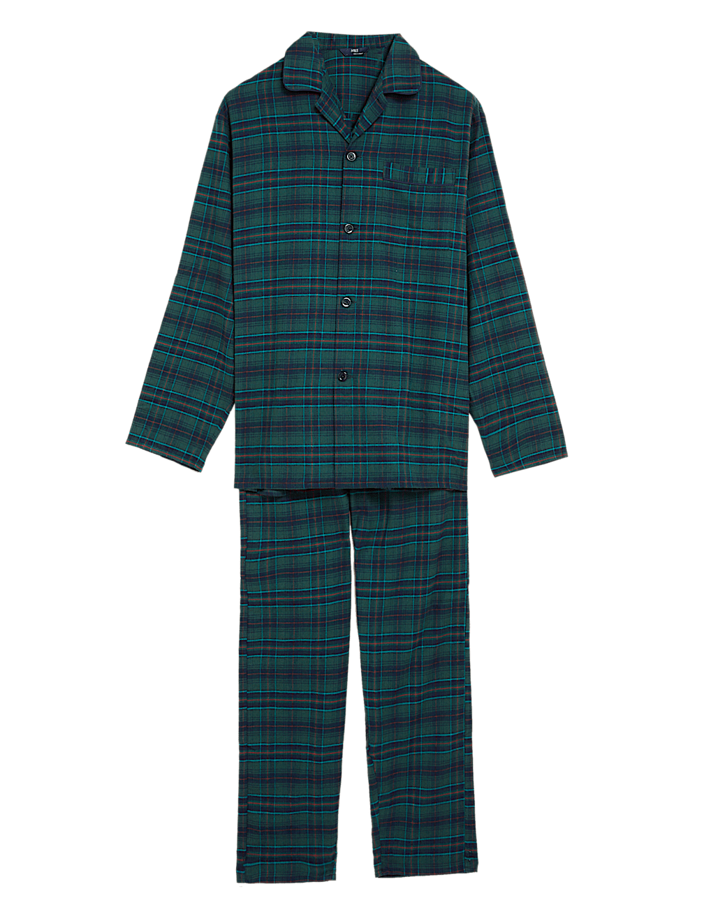 Brushed Cotton Checked Pyjama Set
