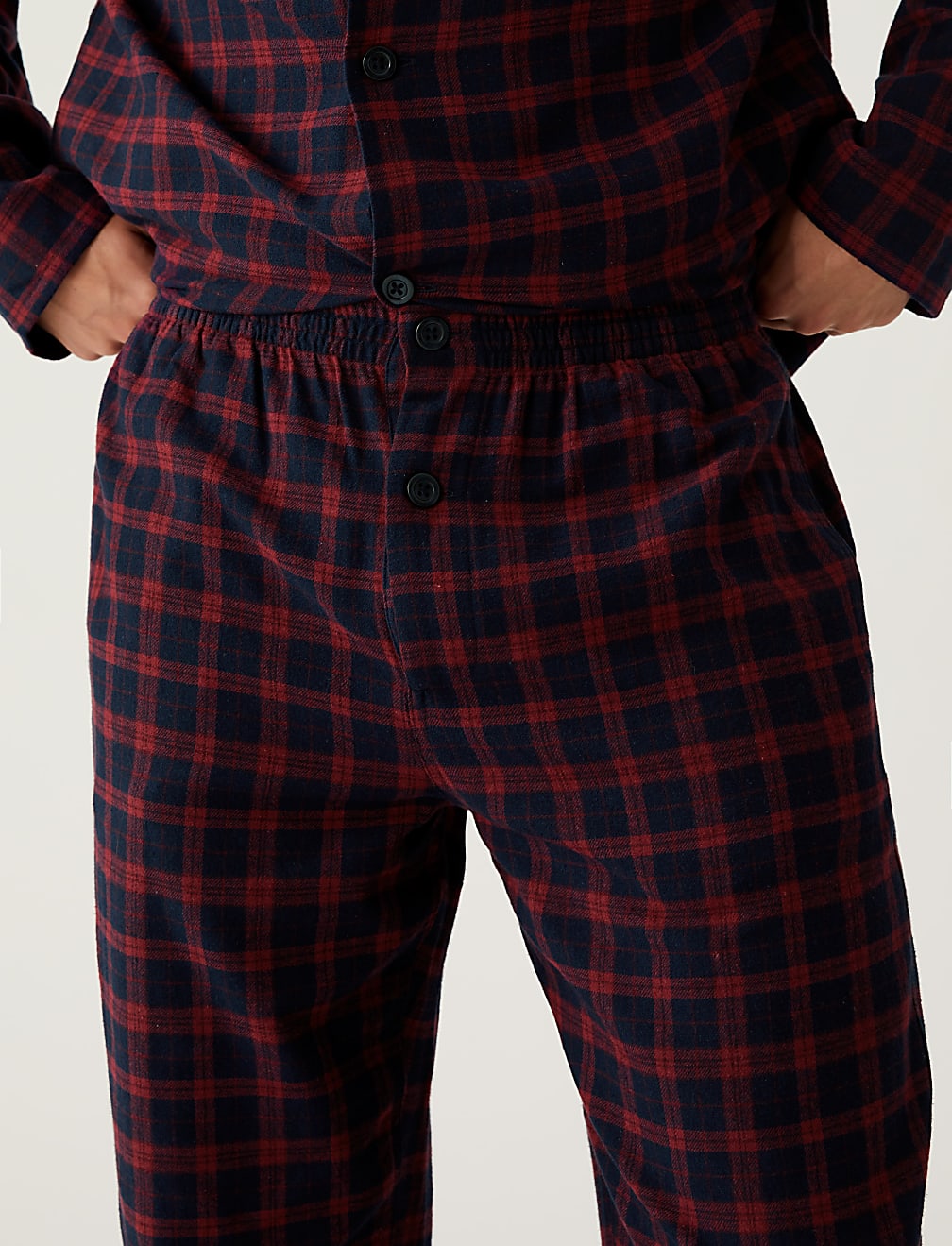 Brushed Cotton Checked Pyjama Set