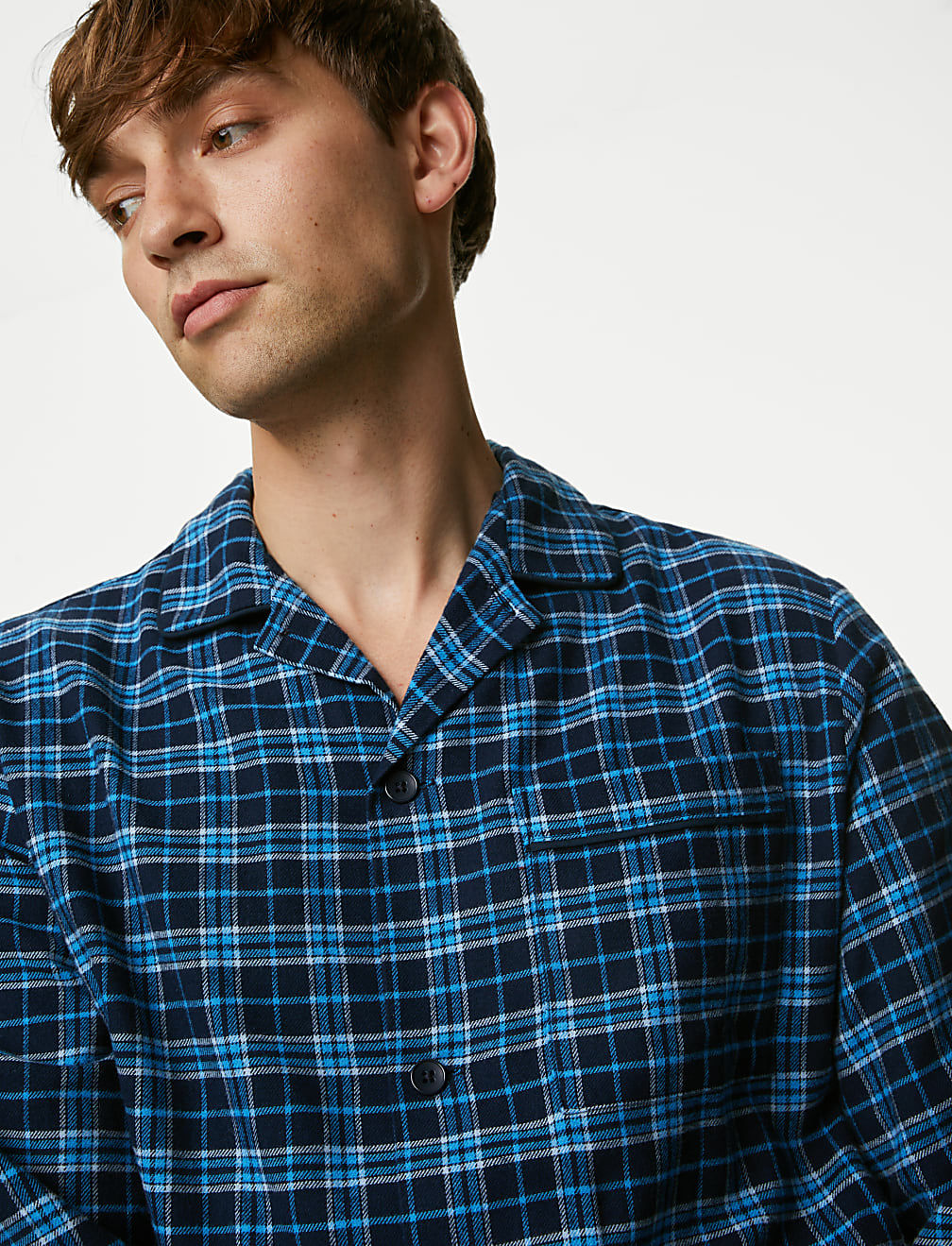 Brushed Cotton Checked Pyjama Set