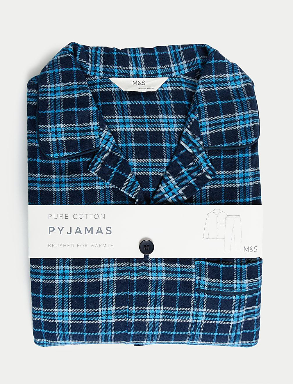 Brushed Cotton Checked Pyjama Set
