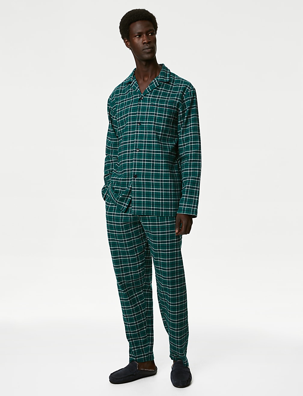 Brushed Cotton Checked Pyjama Set
