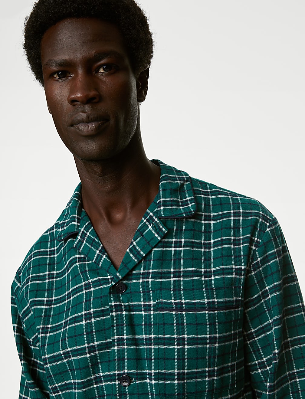 Brushed Cotton Checked Pyjama Set