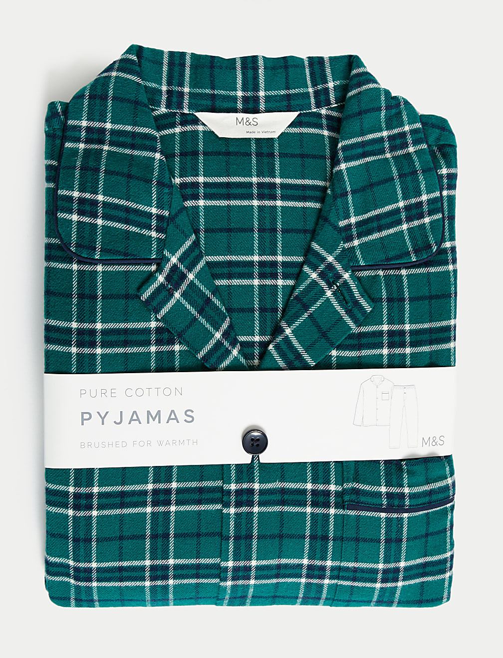 Brushed Cotton Checked Pyjama Set