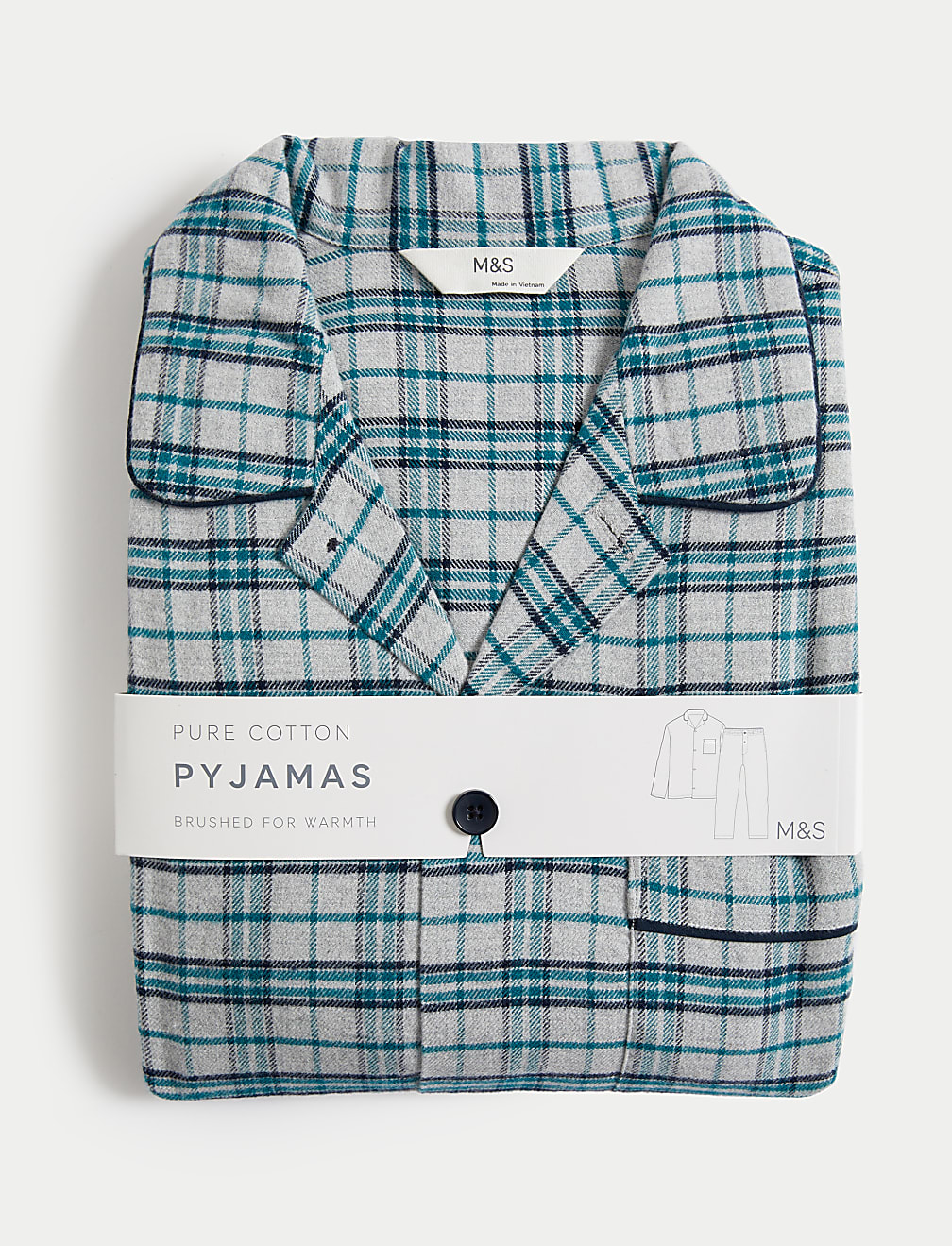 Brushed Cotton Checked Pyjama Set