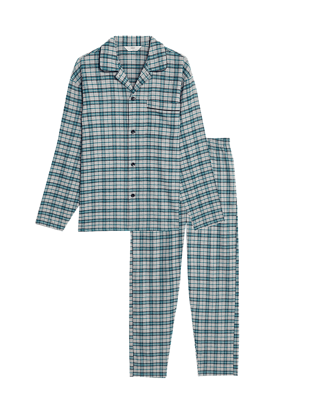 Brushed Cotton Checked Pyjama Set